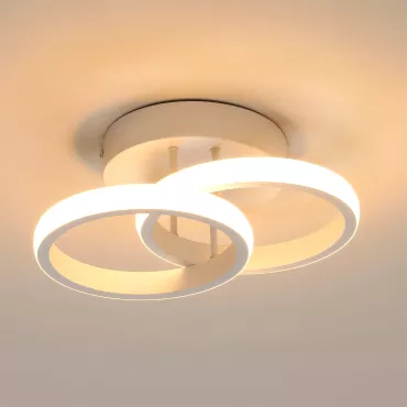 Plafon Redondo Duplo, LED 20w, Luz 3 Cores Ajustável, LexLight 