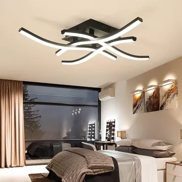 Plafon Design Curvo, 28w, Luz Quente 3000K, LexLight 