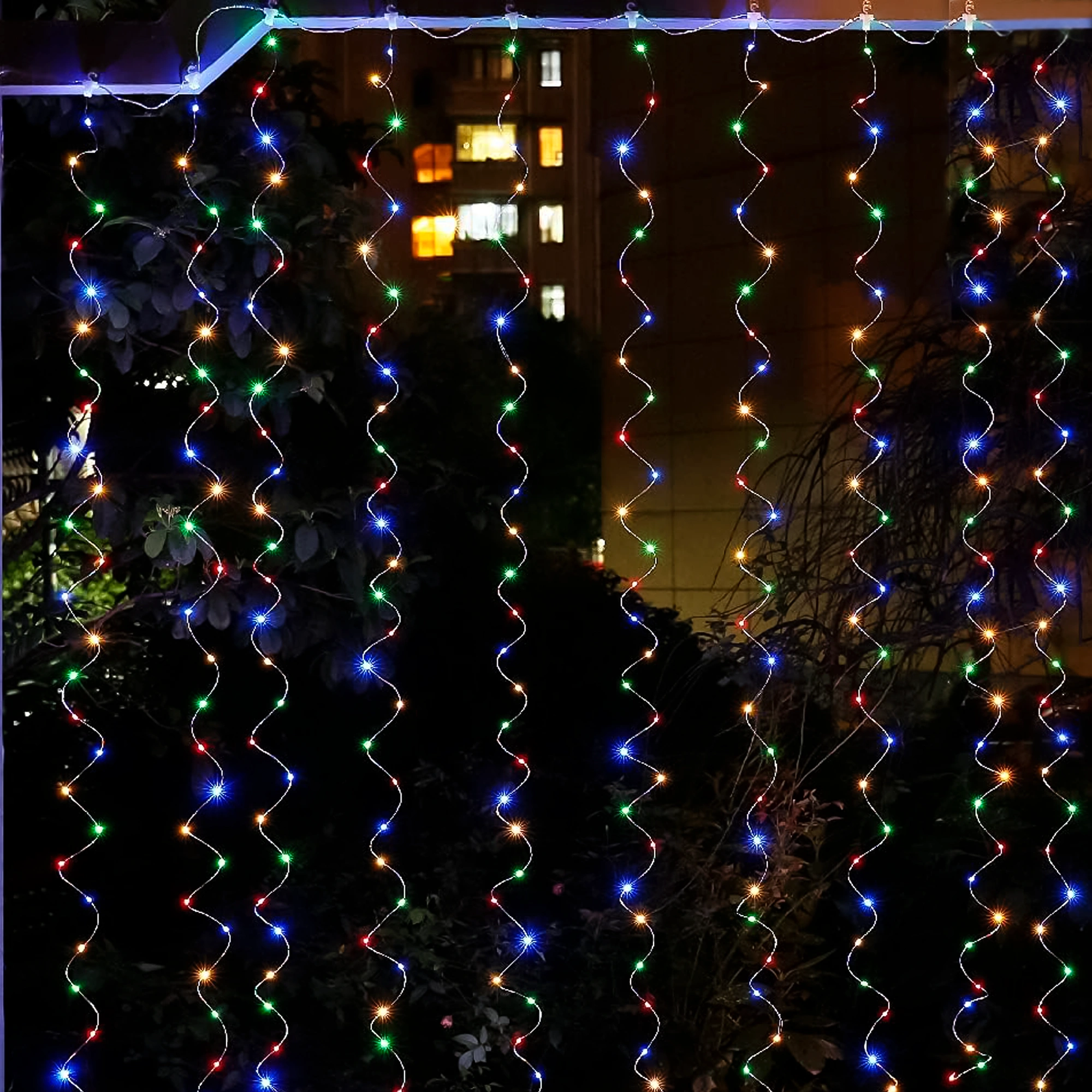 Pisca-Pisca Cortina LEDs